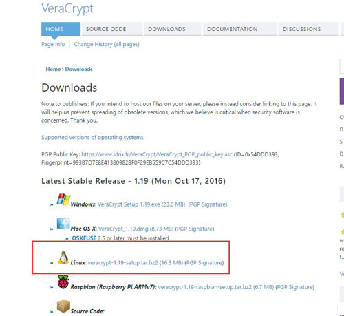CentOS安裝使用VeraCrypt及創建整個加密硬盤詳解
