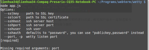 在Linux系統中安裝web端的遠程連接工具Wetty