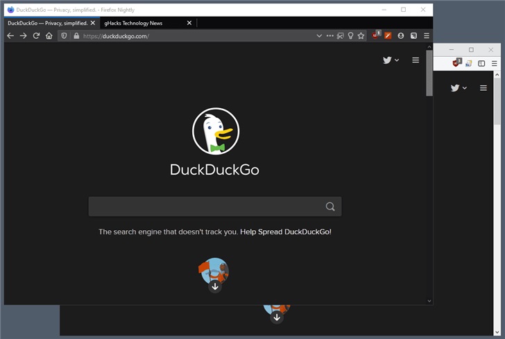火狐Firefox 72瀏覽器滾動條將自適應網(wǎng)頁背景色