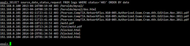 使用MySQL語句來查詢Apache服務器日志的方法