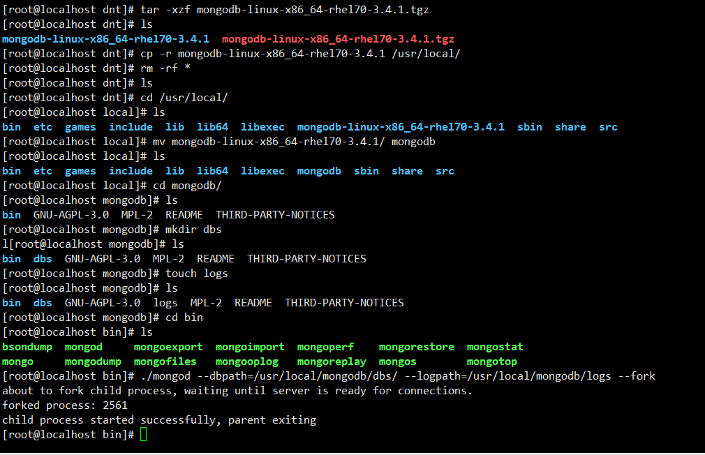 CentOS 安裝 Mongodb的步驟（在線離線兩種）