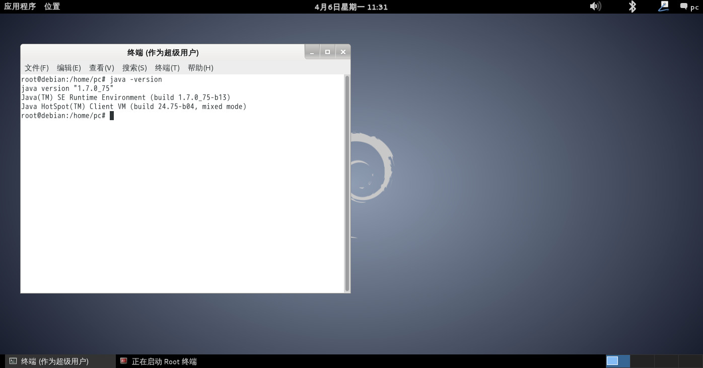Debian配置JDK1.7 與Linux Java Helloworld