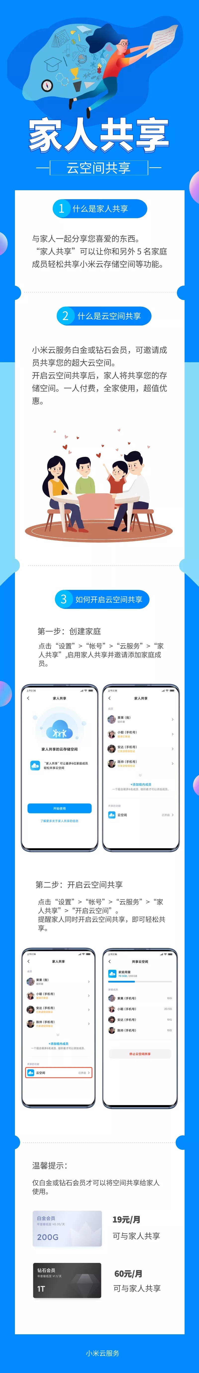 小米上線云空間共享服務：一人購買，全家可用