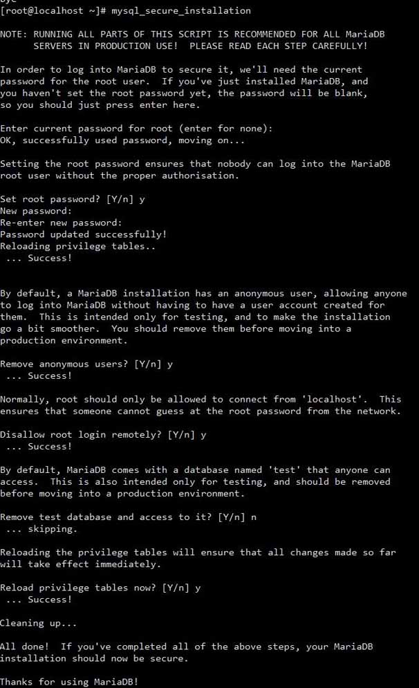 CentOS 7中成功安裝MariaDB的方法教程