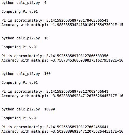 由Python運算π的值深入Python中科學計算的實現