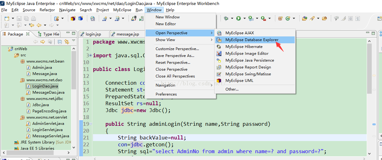 MyEclipse連接MySQL數據庫圖文教程