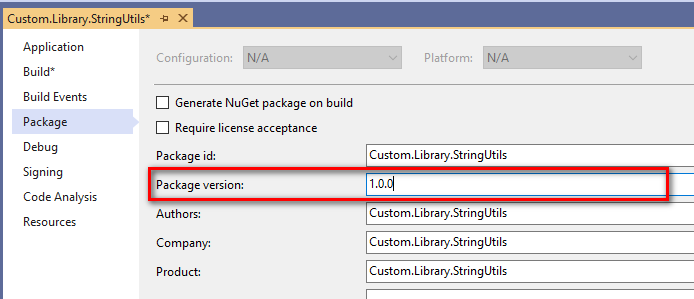 .NET Core中創建和使用NuGet包的示例代碼