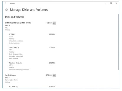 Win 10 Build 20197 推送：設置中也可以管理磁盤了