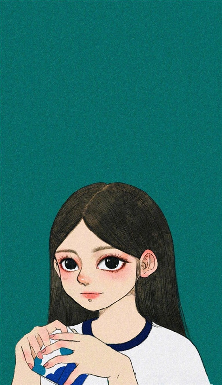 個性好看少女主題插畫壁紙 真希望能成為你的例外和最愛