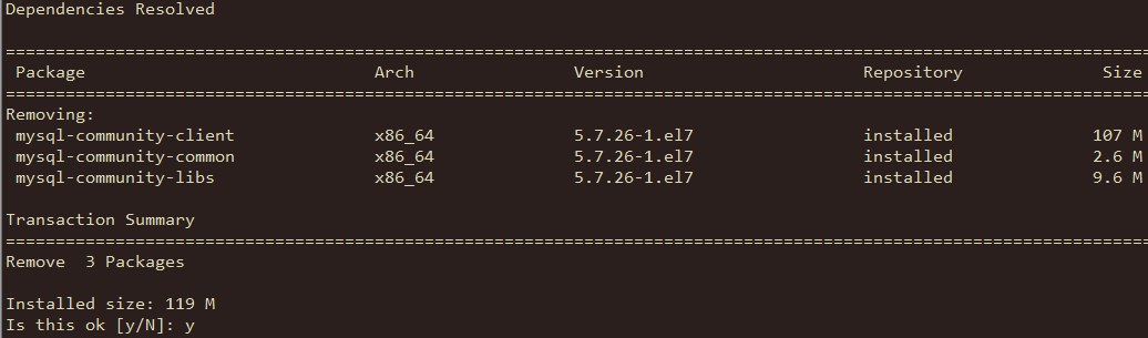 CentOS7.x卸載與安裝MySQL5.7的操作過程及編碼格式的修改方法