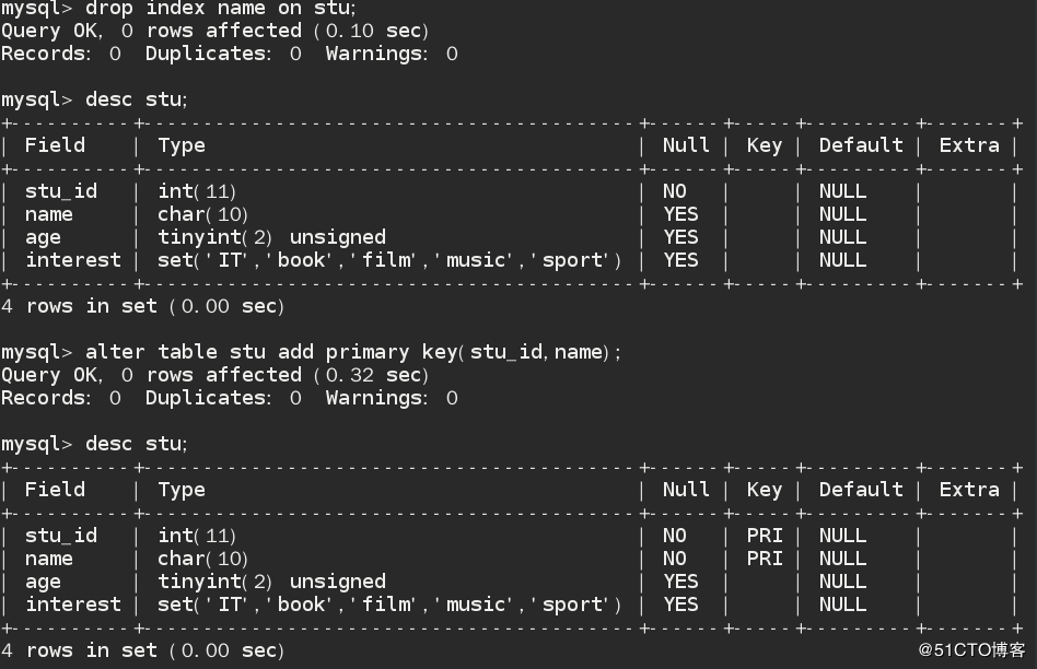MySQL中Multiple primary key defined報錯的解決辦法