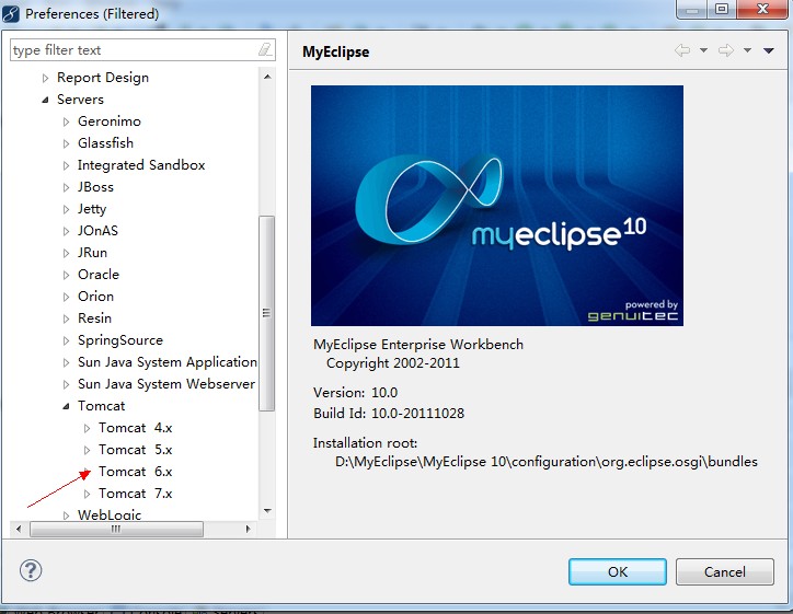myeclipse10配置tomcat教程詳解