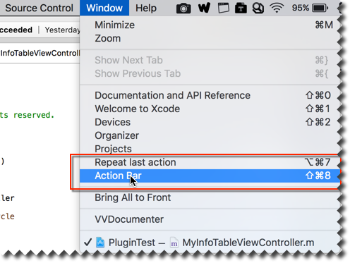 淺談Xcode 開發工具 XCActionBar