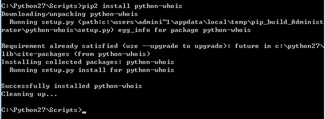 Python基于whois模塊簡單識別網站域名及所有者的方法