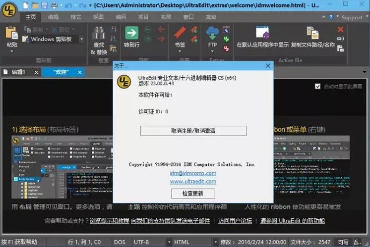 IDM UltraEdit v27.00.0.22簡體中文綠色版