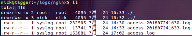 滾動 docker 中的 nginx 日志思路詳解