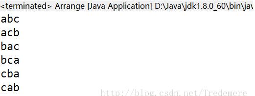 Java實現abc字符串排列組合