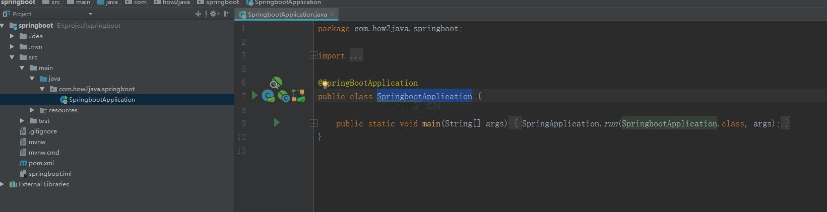 在IDEA中創建跑得起來的Springboot項目