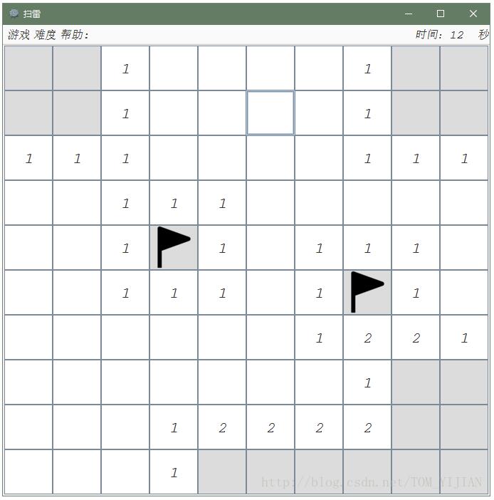 Java Swing實現(xiàn)掃雷小游戲