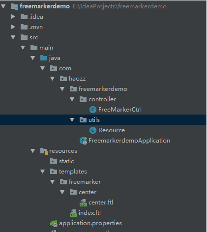 SpringBoot整合freemarker的講解