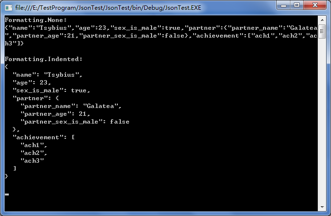 C#實現將類的內容寫成JSON格式字符串的方法