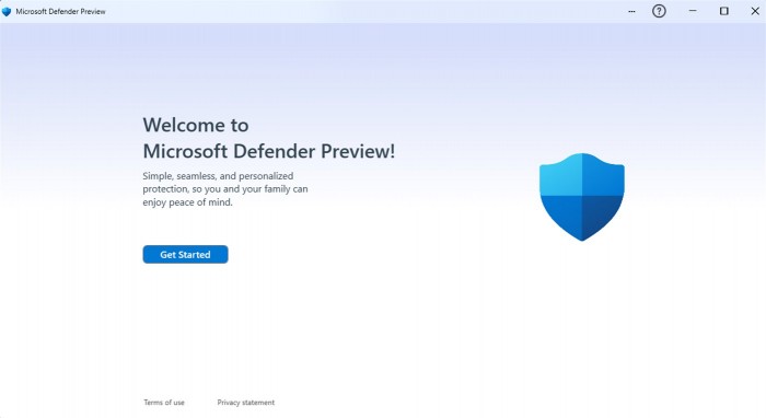 新版Microsoft Defender預覽版應用在微軟商店出現