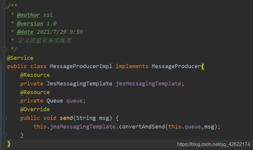 Java之SpringBoot集成ActiveMQ消息中間件案例講解