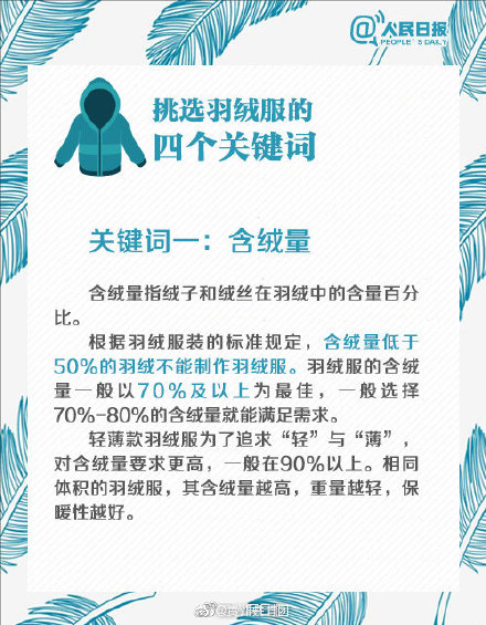 買(mǎi)羽絨服一定要看的三個(gè)指標(biāo) 買(mǎi)羽絨服時(shí)要注意什么