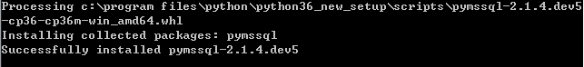 python配置mssql連接的方法