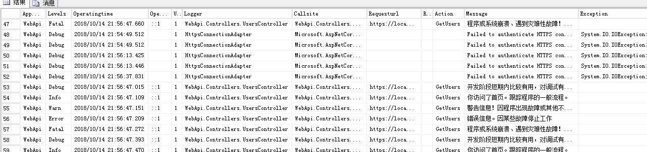 .Net Core 使用NLog記錄日志到文件和數據庫的操作方法