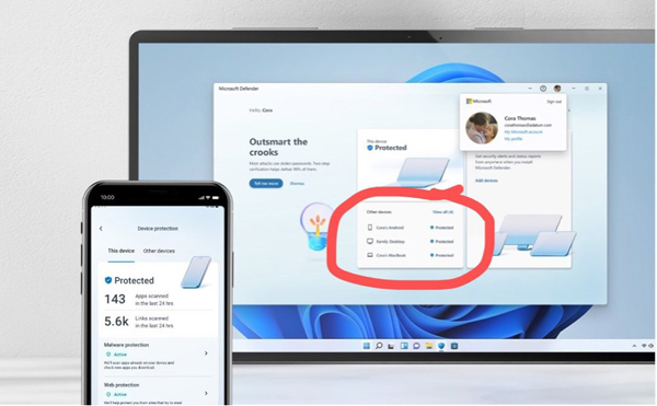 微軟 Defender Windows 11 版全新界面再曝光，還將登陸安卓手機和 Mac 設(shè)備