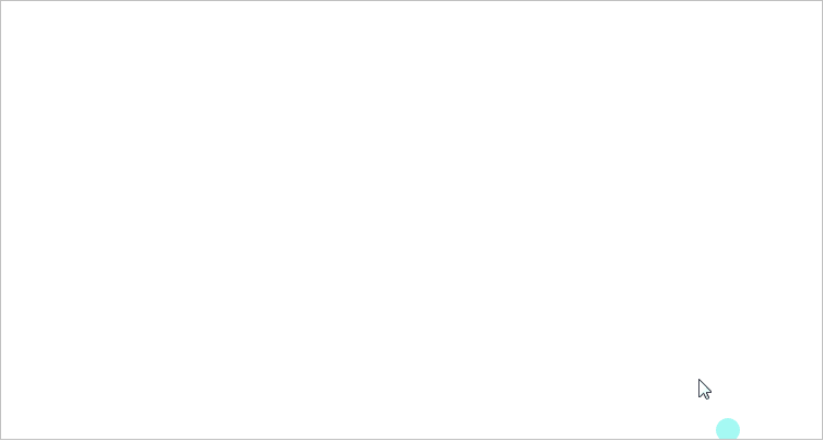 JavaScript canvas實現跟隨鼠標移動小球