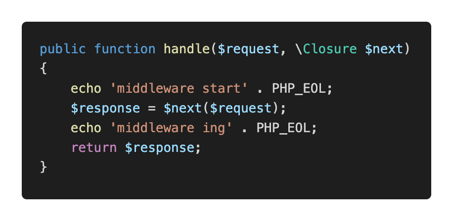 ThinkPHP6.0前置、后置中間件區別