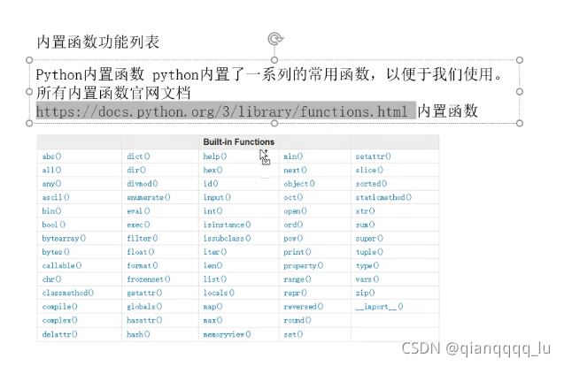 python基礎之內置函數