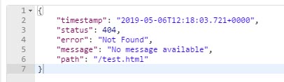 SpringBoot2.1.4中的錯誤處理機制