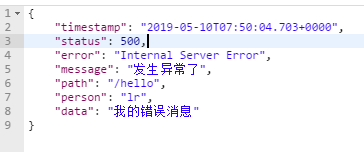 Springboot錯誤頁面和錯誤信息定制操作