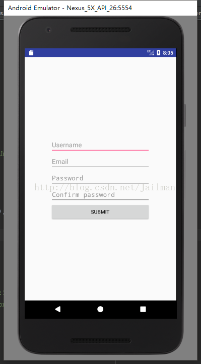 Android實現注冊登錄界面的實例代碼
