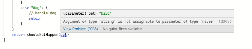理解 TypeScript 的 Never 類型