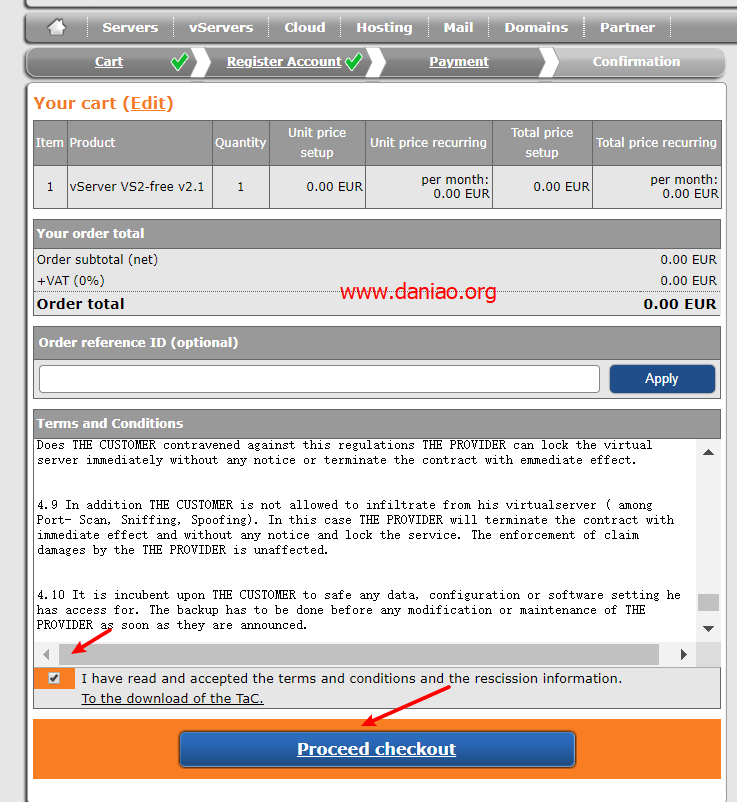 EUserv 德國永久免費VPS申請與簡單使用教程（僅有IPv6網絡）