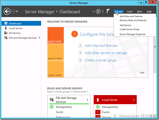 Windows Server 2012服務(wù)器管理器圖文詳解