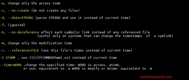 詳解在Linux下9個有用的touch命令示例