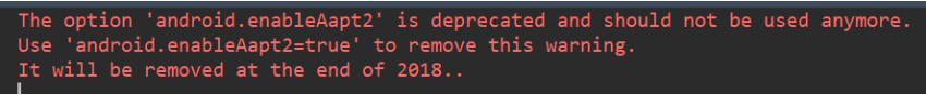 Android Studio 3.0后出現AAPT2與“android.enableAapt2”問題的解決方法