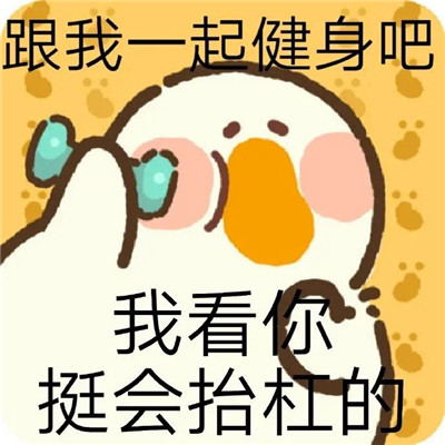 肥鵝健身房系列表情包合集 跟我一起健身吧