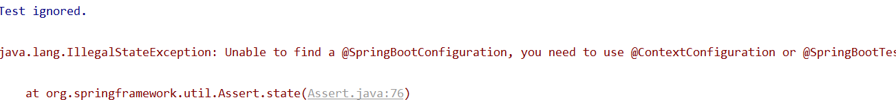 測試springboot項目出現Test Ignored的解決