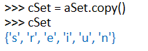 python 的集合類型詳解