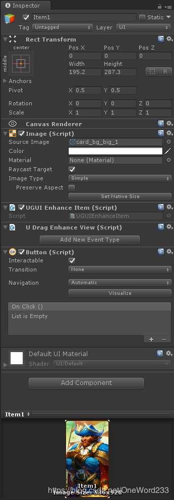 Unity實現游戲卡牌滾動效果
