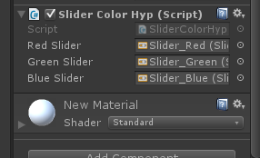 Unity通過UGUI的Slider調(diào)整物體顏色