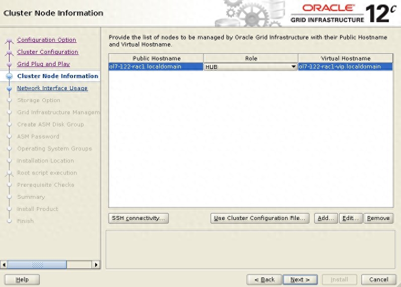 Oracle 12c Release 2 RAC 安裝 Oracle Linux 7