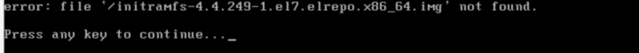 Centos7 開機時遇到initramfs-xxx.img not found錯誤導(dǎo)致虛擬機無法開啟問題處理