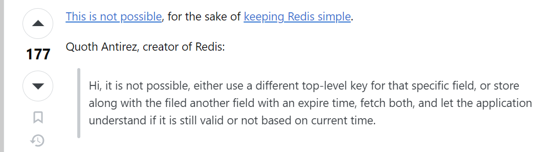Redis 如何為 List/Set/Hash 的元素設置單獨的過期時間